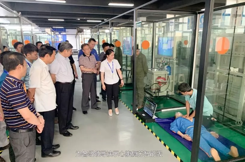 應急管理部培訓中心及省廳領導考察騰亞科技特種作業研發基地